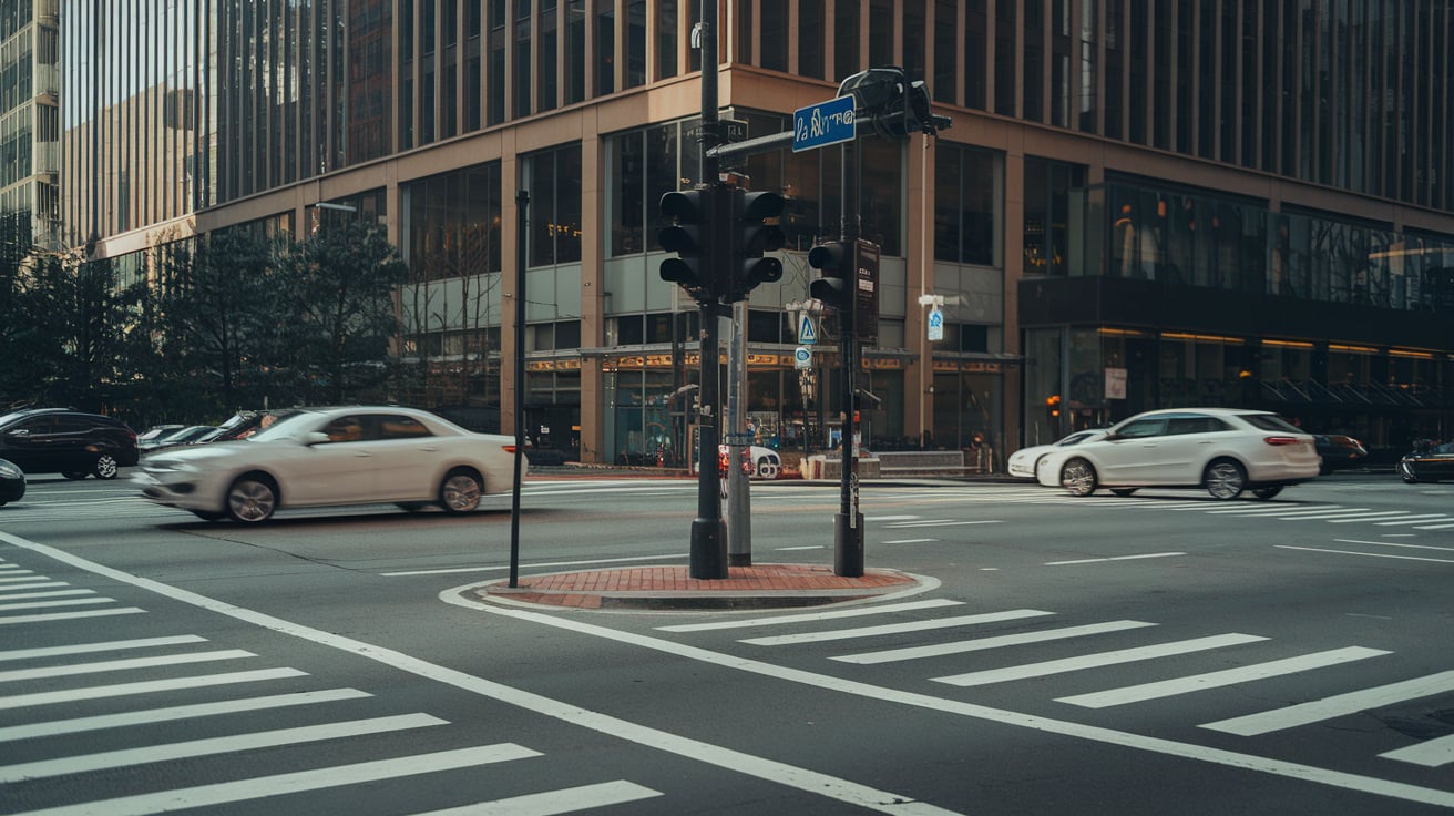 Busy intersection