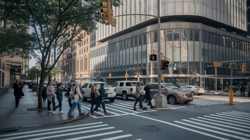 NYC Pedestrian Cross Walk