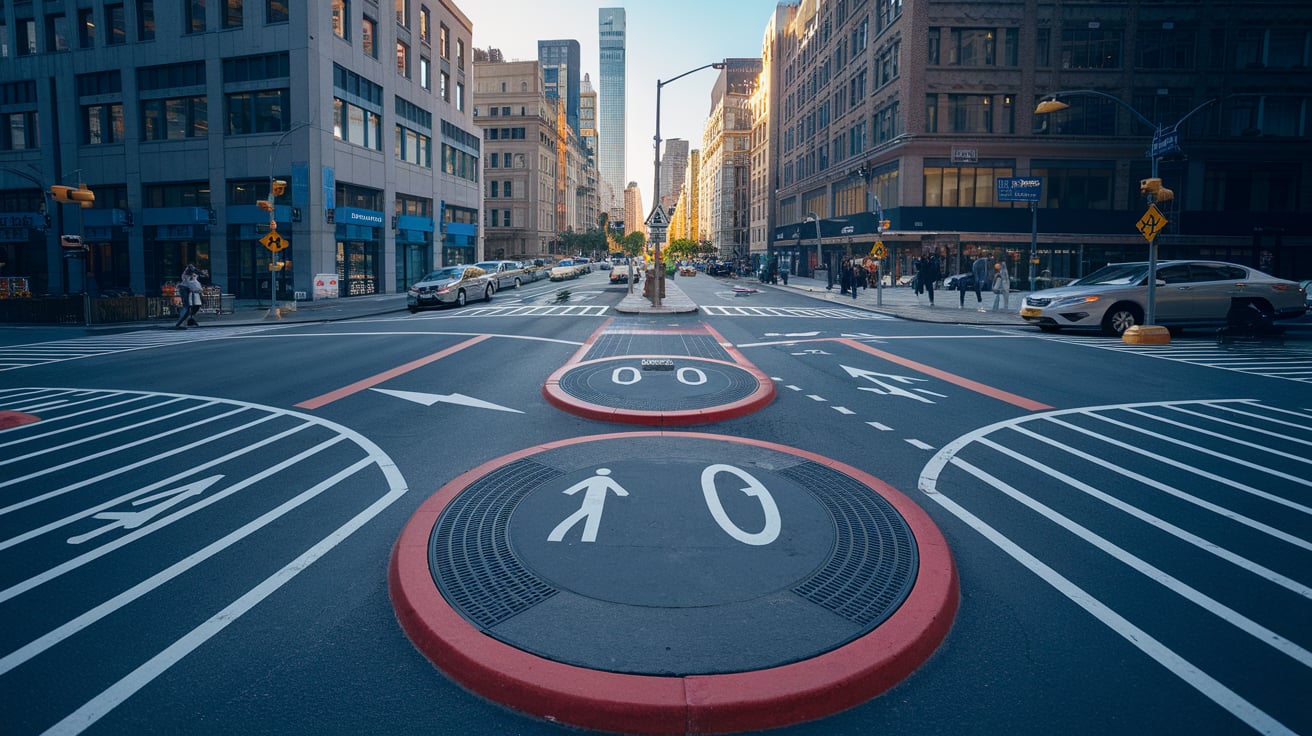 street scene in New York City