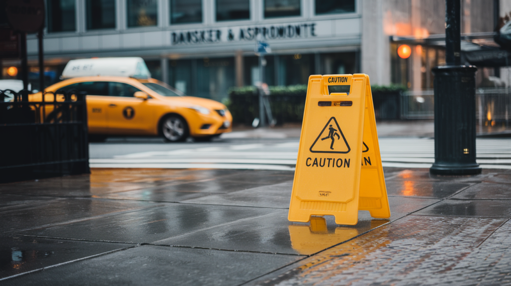 Slippery NYC Sidewalk